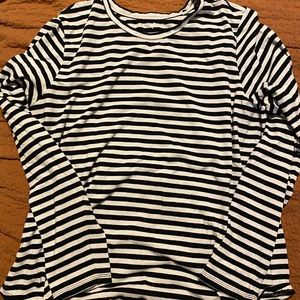 Universal Standard long sleeve striped tee shirt